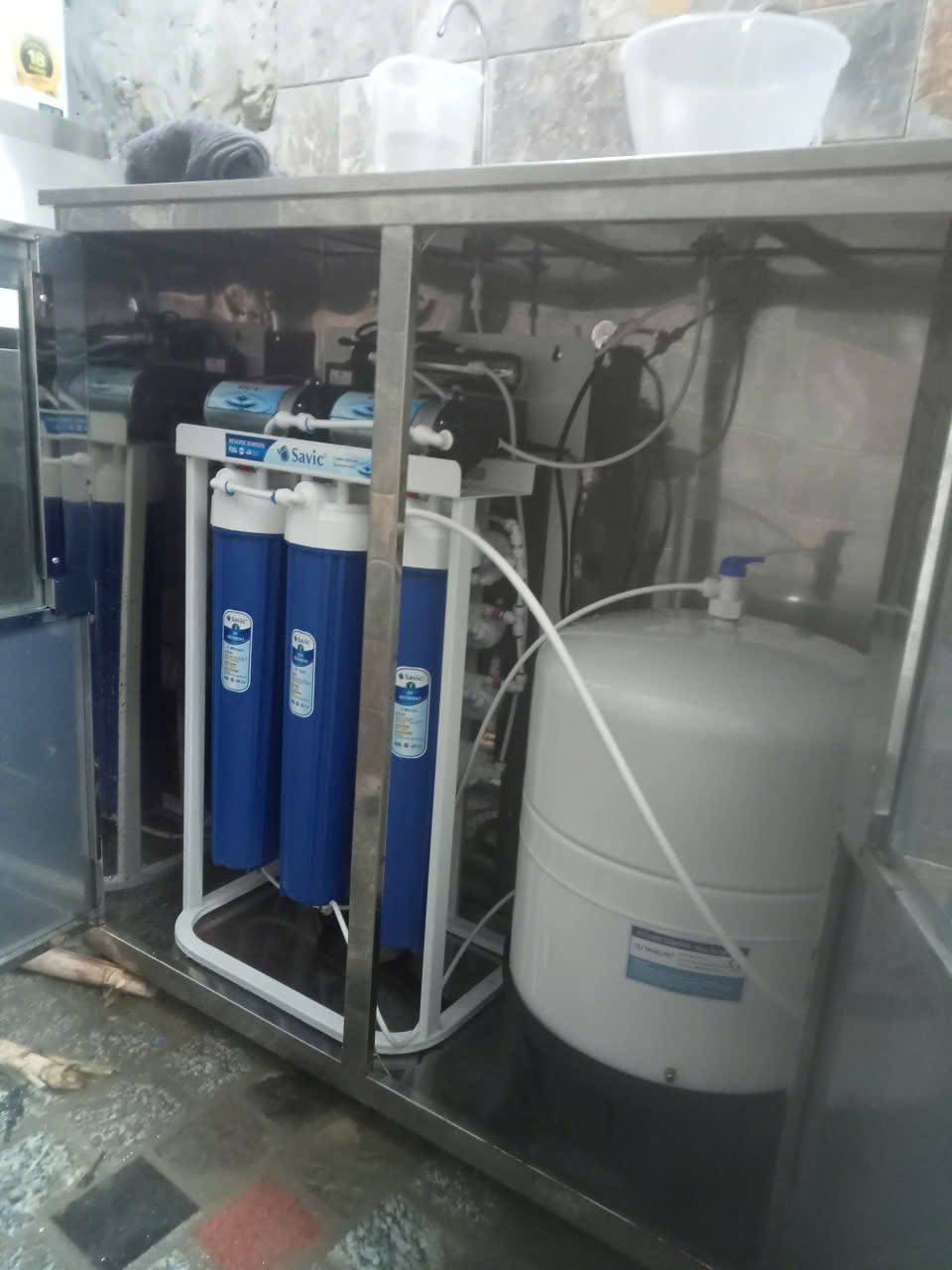 Savic Water bảo dưỡng hệ thống RO 50L/h tại Phú Thọ